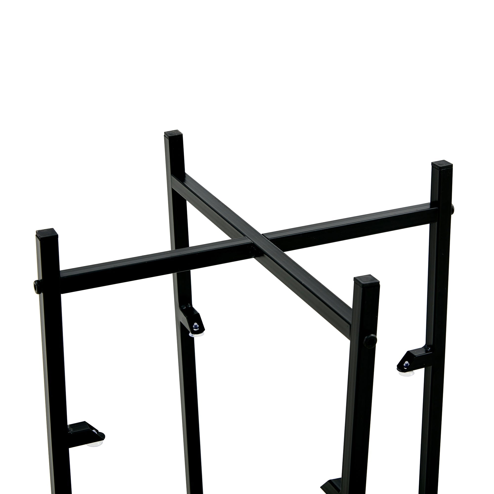 2-Piece Set Clear Tempered Glass Side Table.