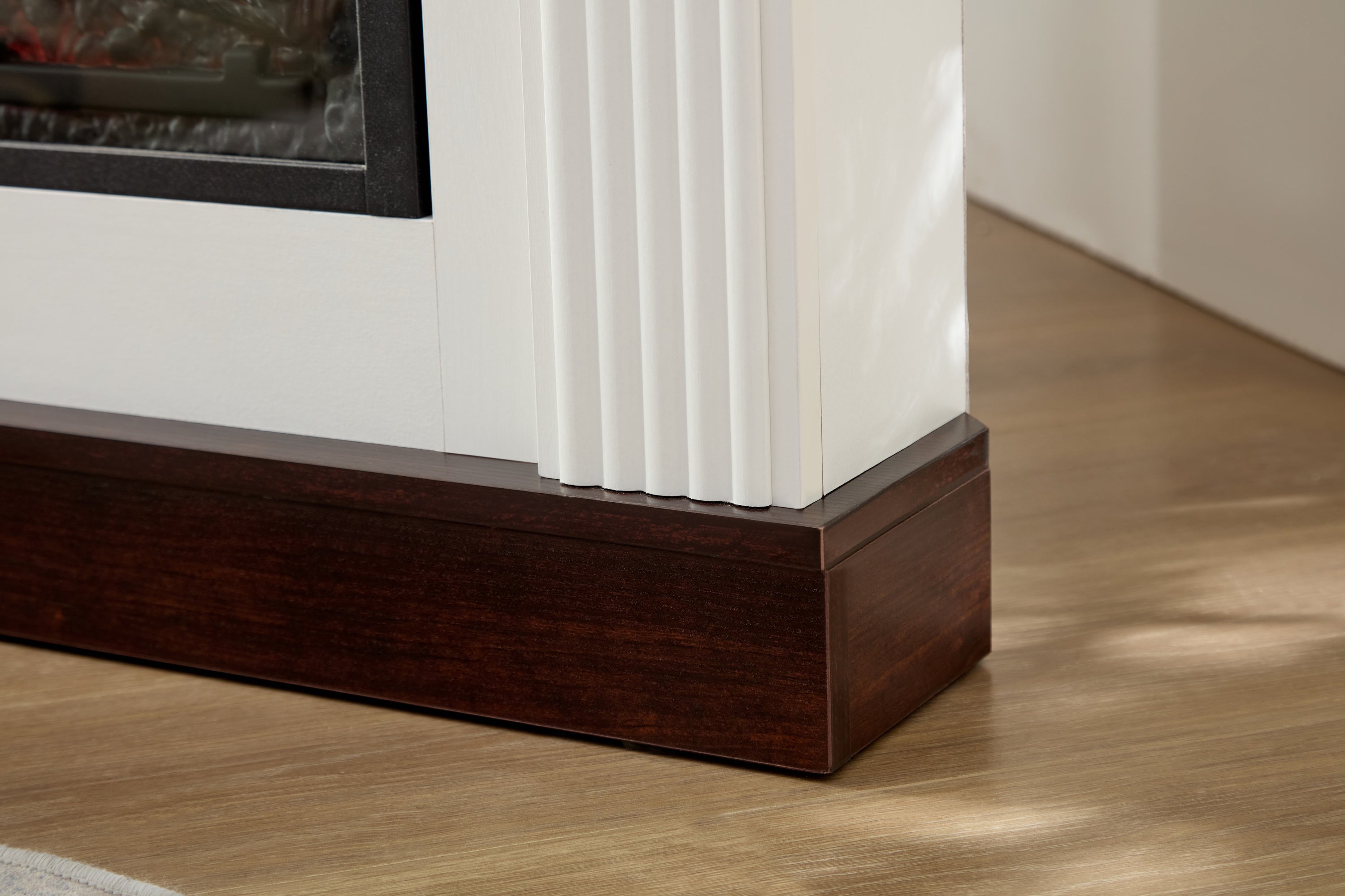 Farmhouse Style Fireplace TV Stand for 70-Inch TV