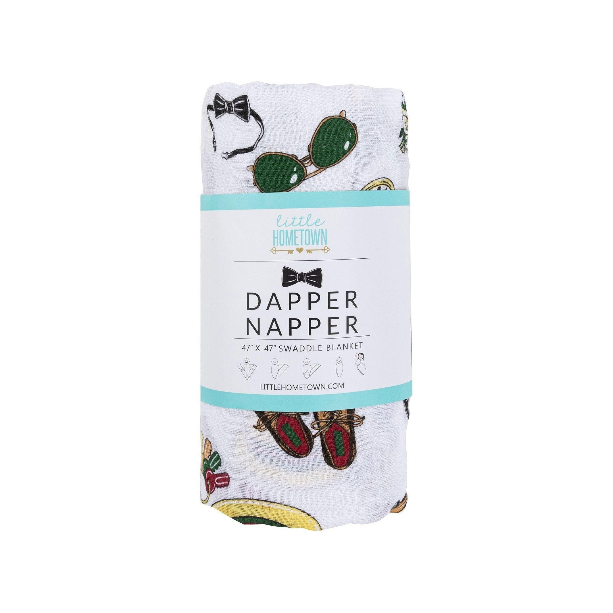 Dapper Napper Baby Muslin Swaddle Blanket