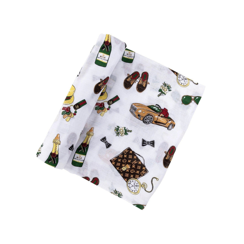 Dapper Napper Baby Muslin Swaddle Blanket