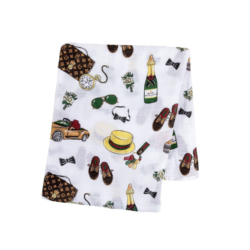Dapper Napper Baby Muslin Swaddle Blanket