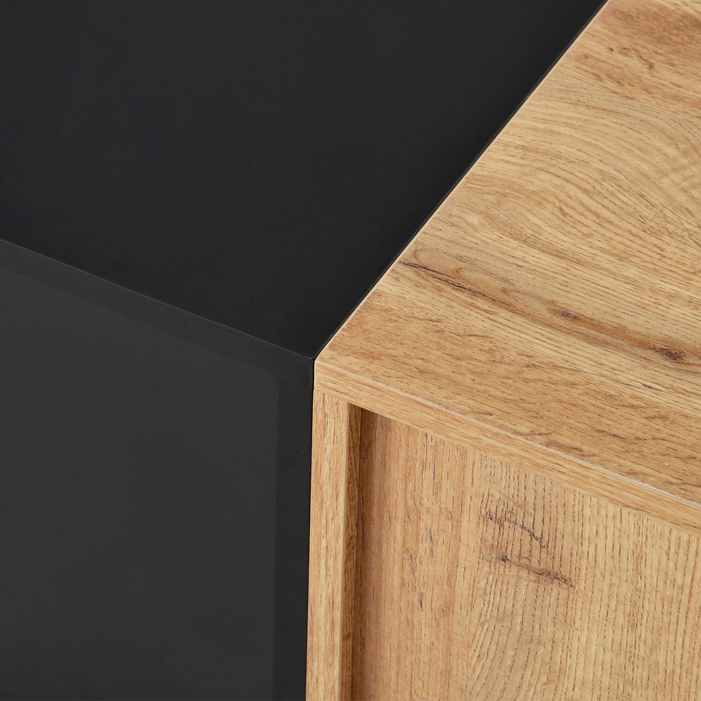 Modern Natural Wood Color TV Stand