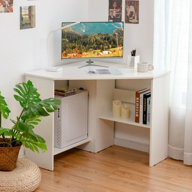 Triangle Corner Computer Desk