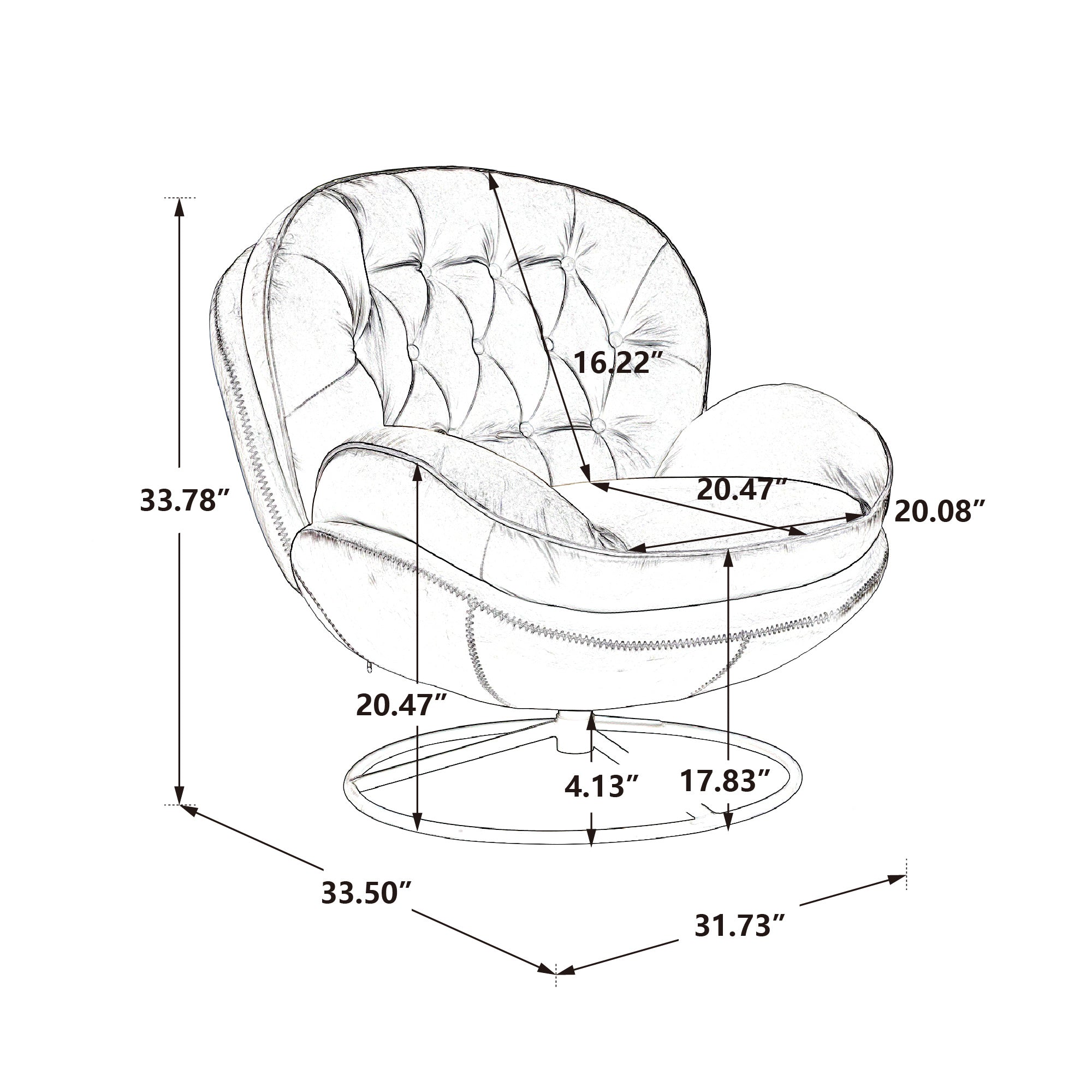 Accent Living Room TV Chair Sofa