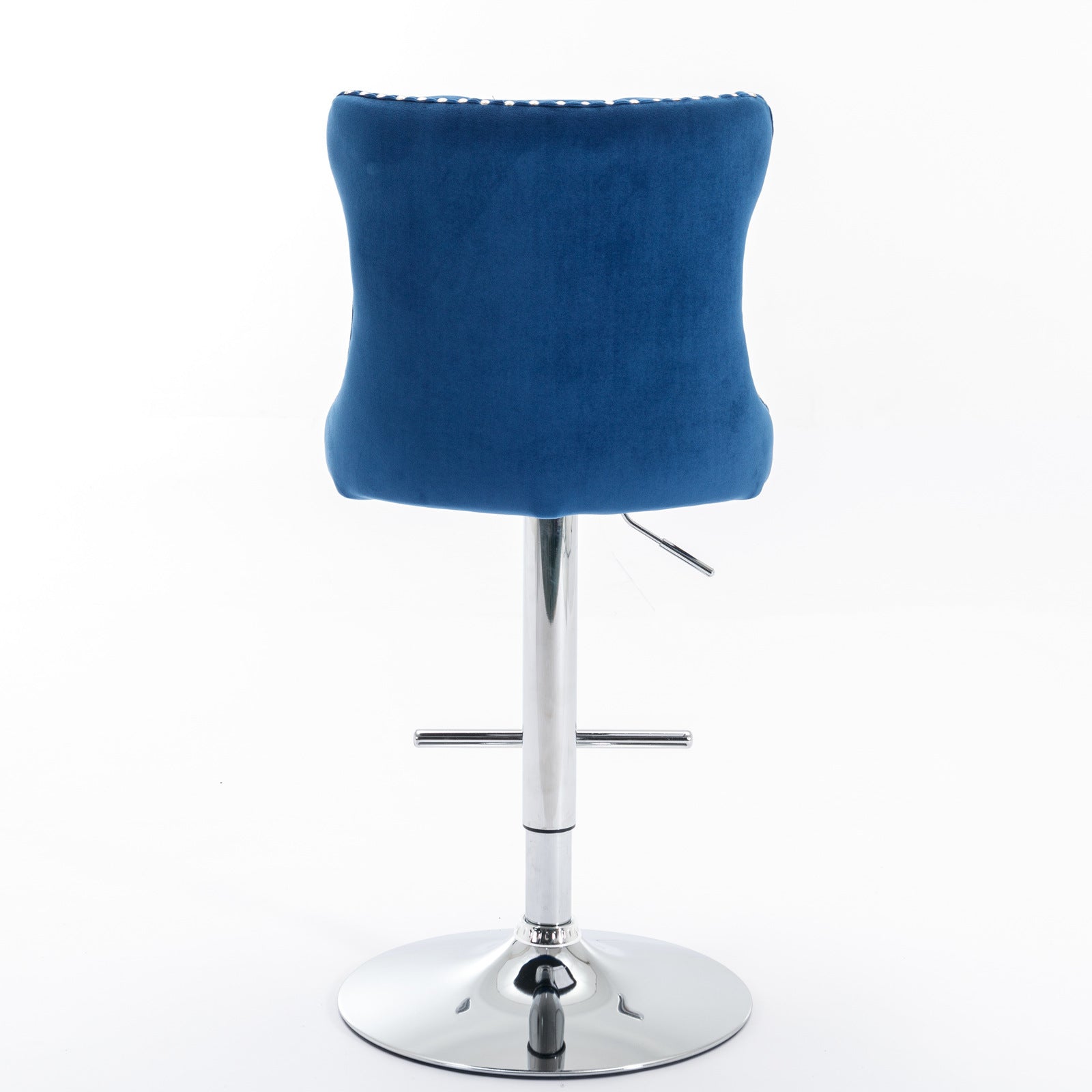 Set of 2  Swivel Velvet Barstools