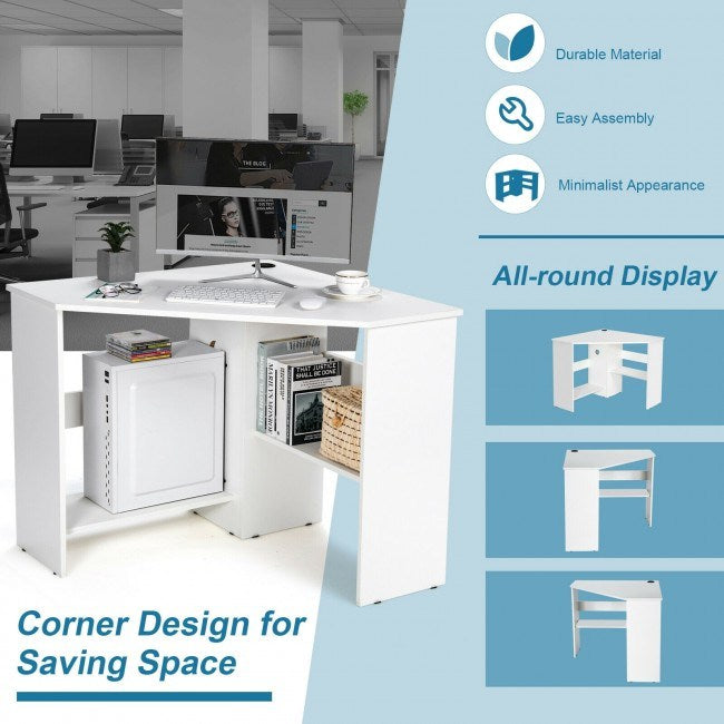Triangle Corner Computer Desk