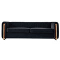 Modern Velvet Sofa in Black