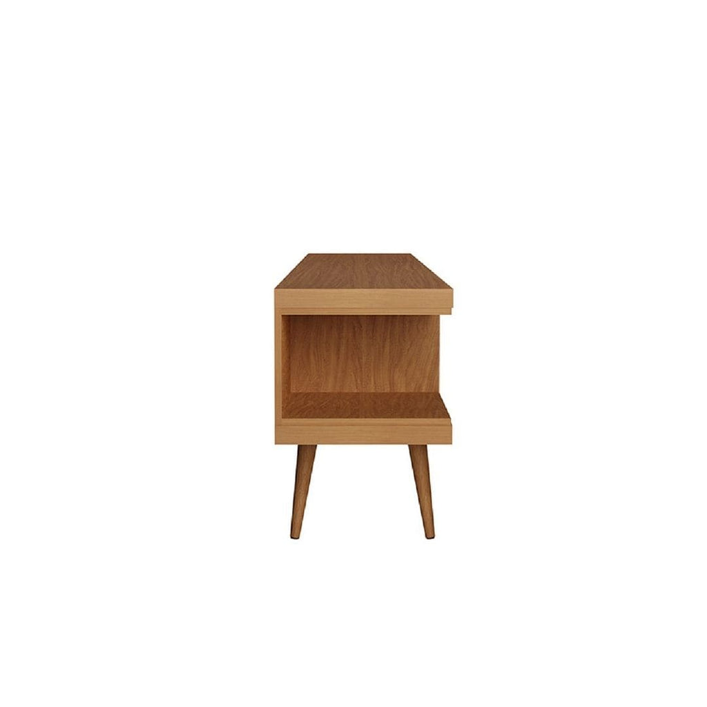 Manhattan Comfort Utopia 70" TV Stand With Splayed Wooden Legs