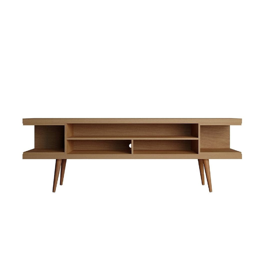 Manhattan Comfort Utopia 70" TV Stand With Splayed Wooden Legs