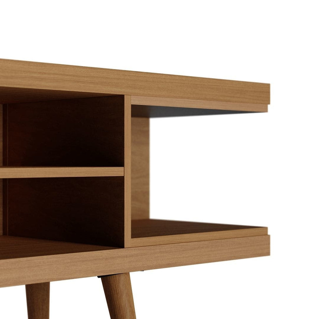 Manhattan Comfort Utopia 70" TV Stand With Splayed Wooden Legs