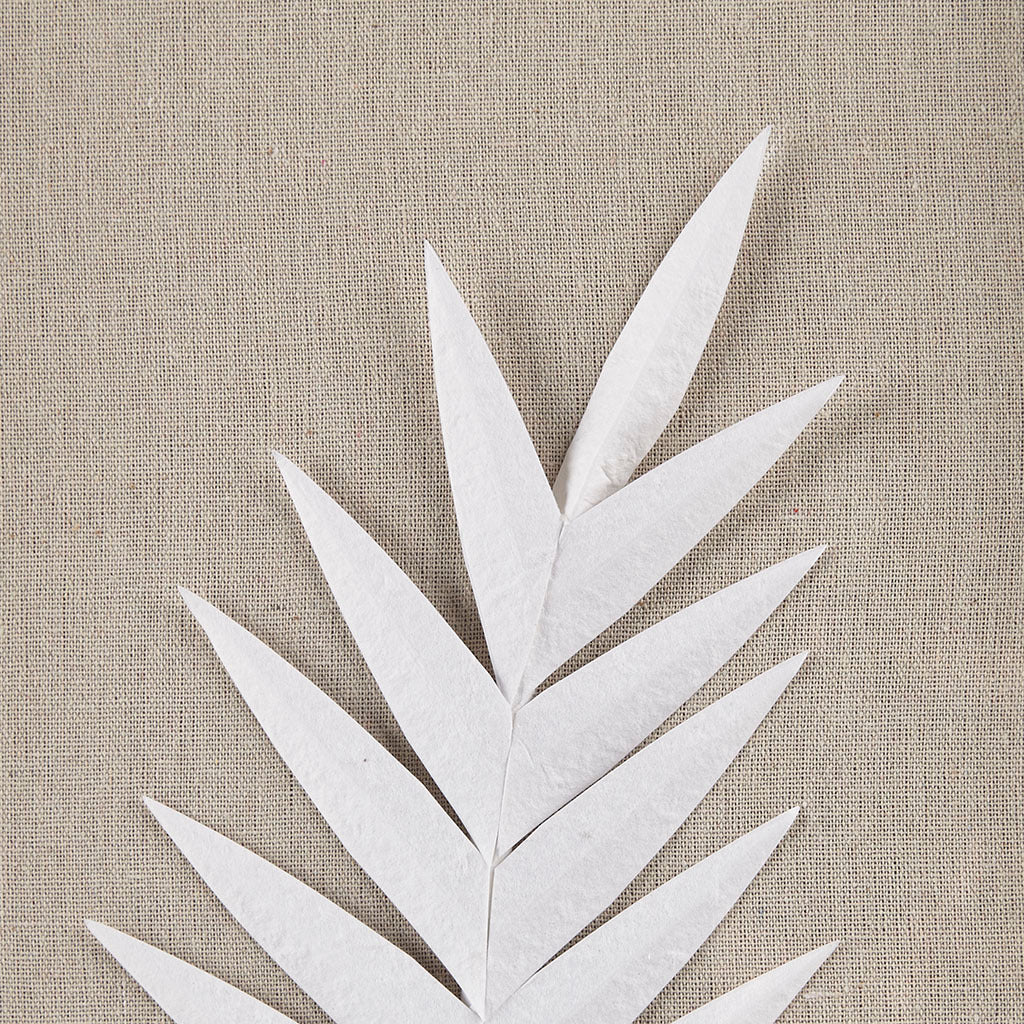 Framed Rice Paper Palm Leaves 3-Piece Shadowbox Wall Decor