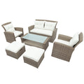 Set of 4 Piece All Weather Wicker Patio Furniture