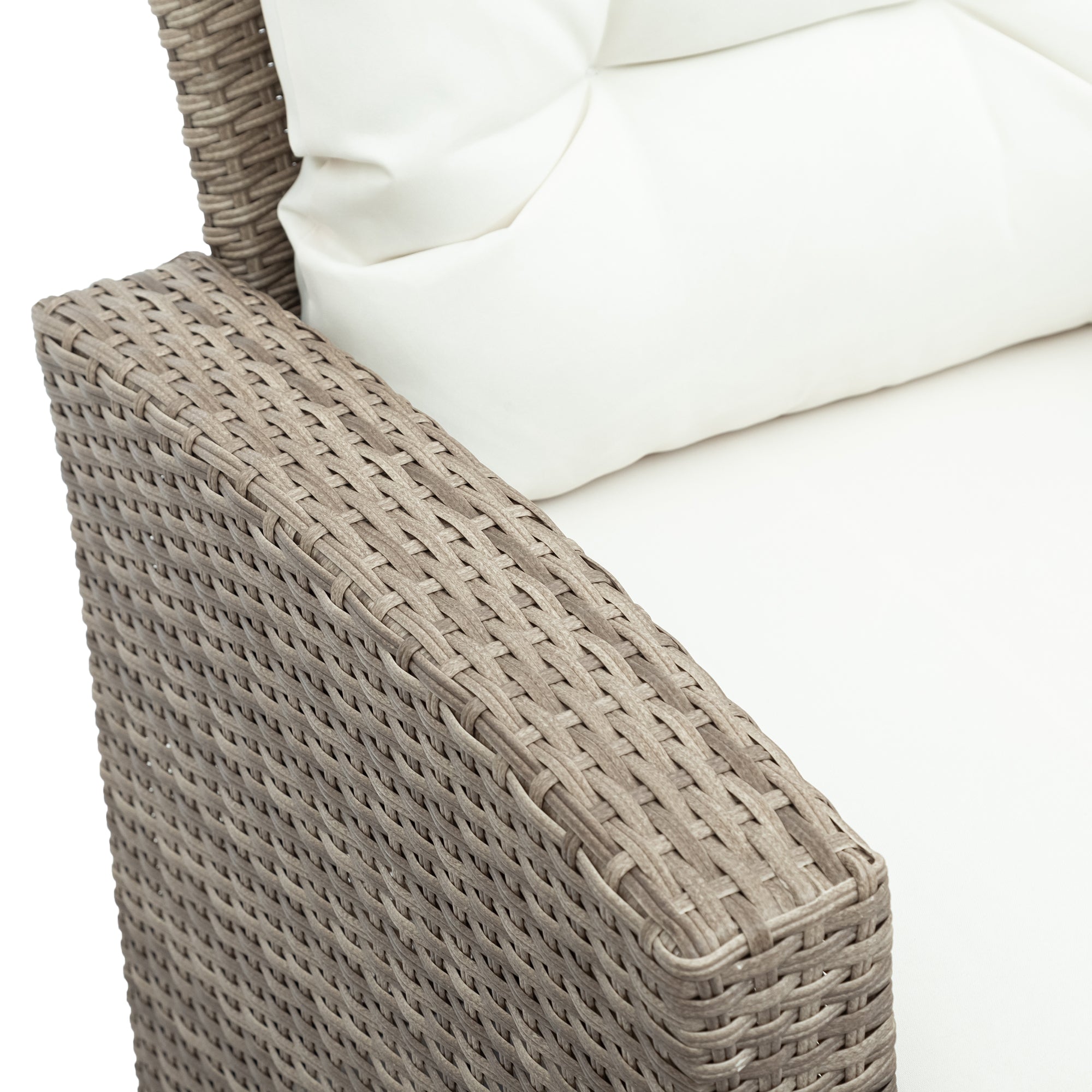 Set of 4 Piece All Weather Wicker Patio Furniture