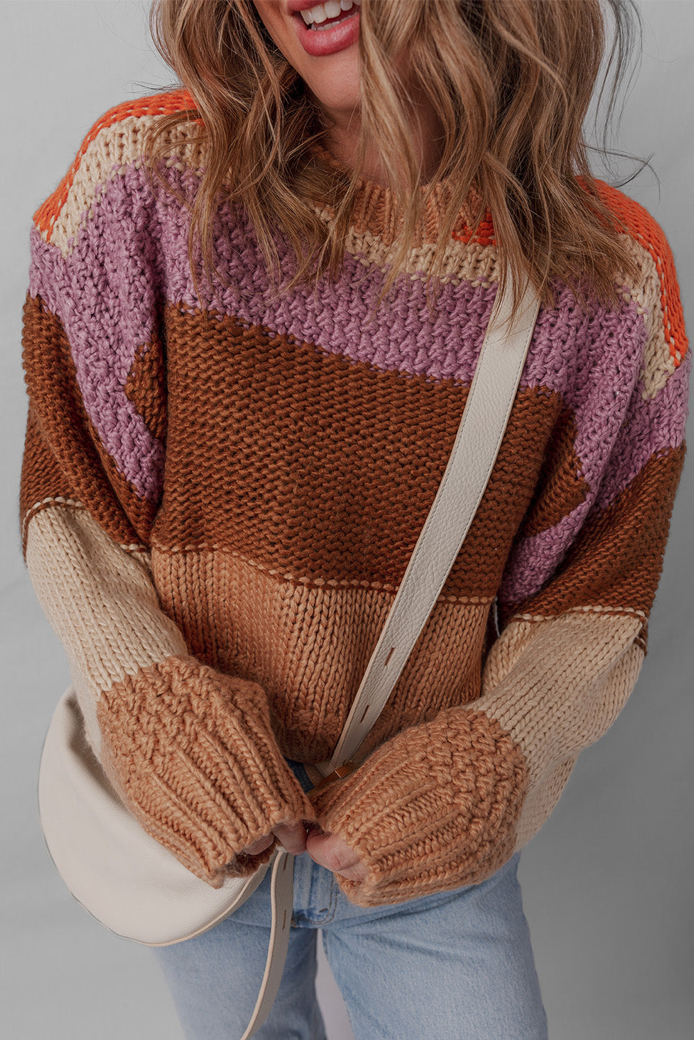 Lydia Cropped Knitted Sweater - Threaded Pear