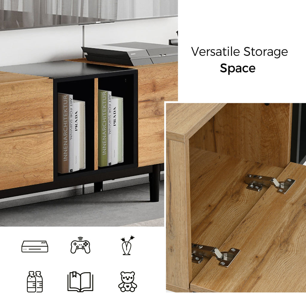 Modern Natural Wood Color TV Stand