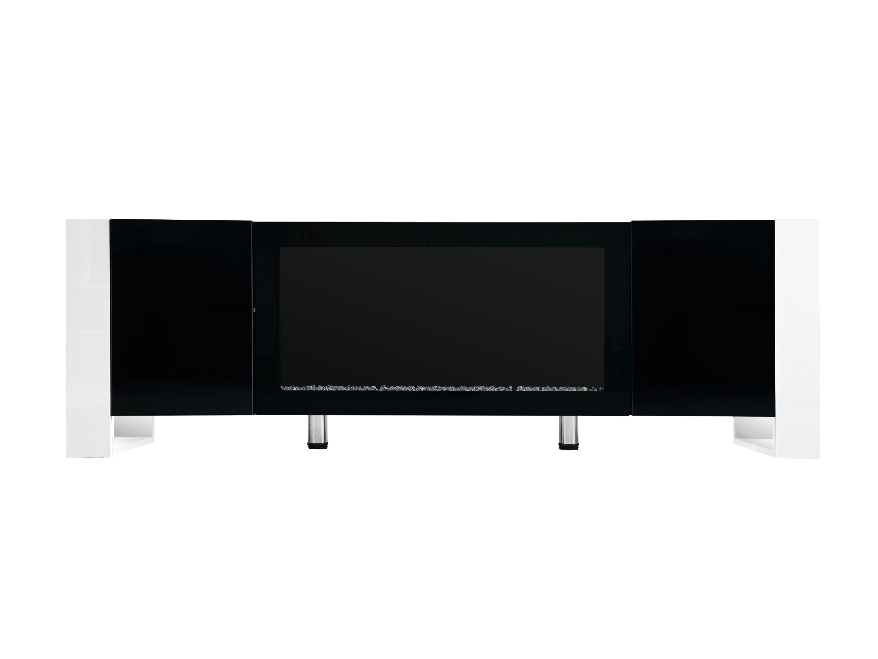 Modern TV Stand With 34.2' Non-Heating Electric Fireplace