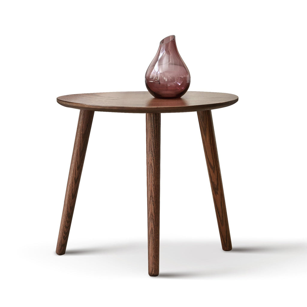 Solid Oak Wood Side Table