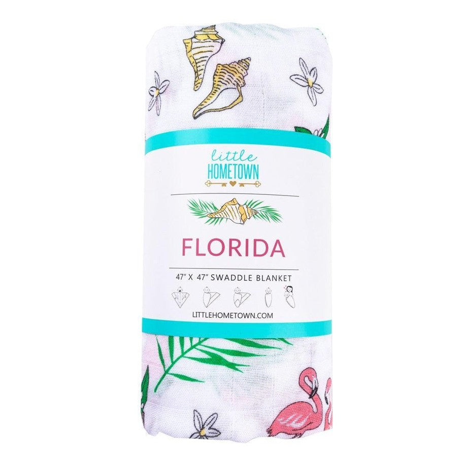Florida Baby Muslin Swaddle Blanket (Floral)
