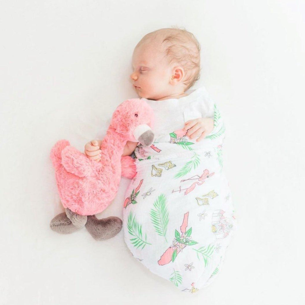 Florida Baby Muslin Swaddle Blanket (Floral)
