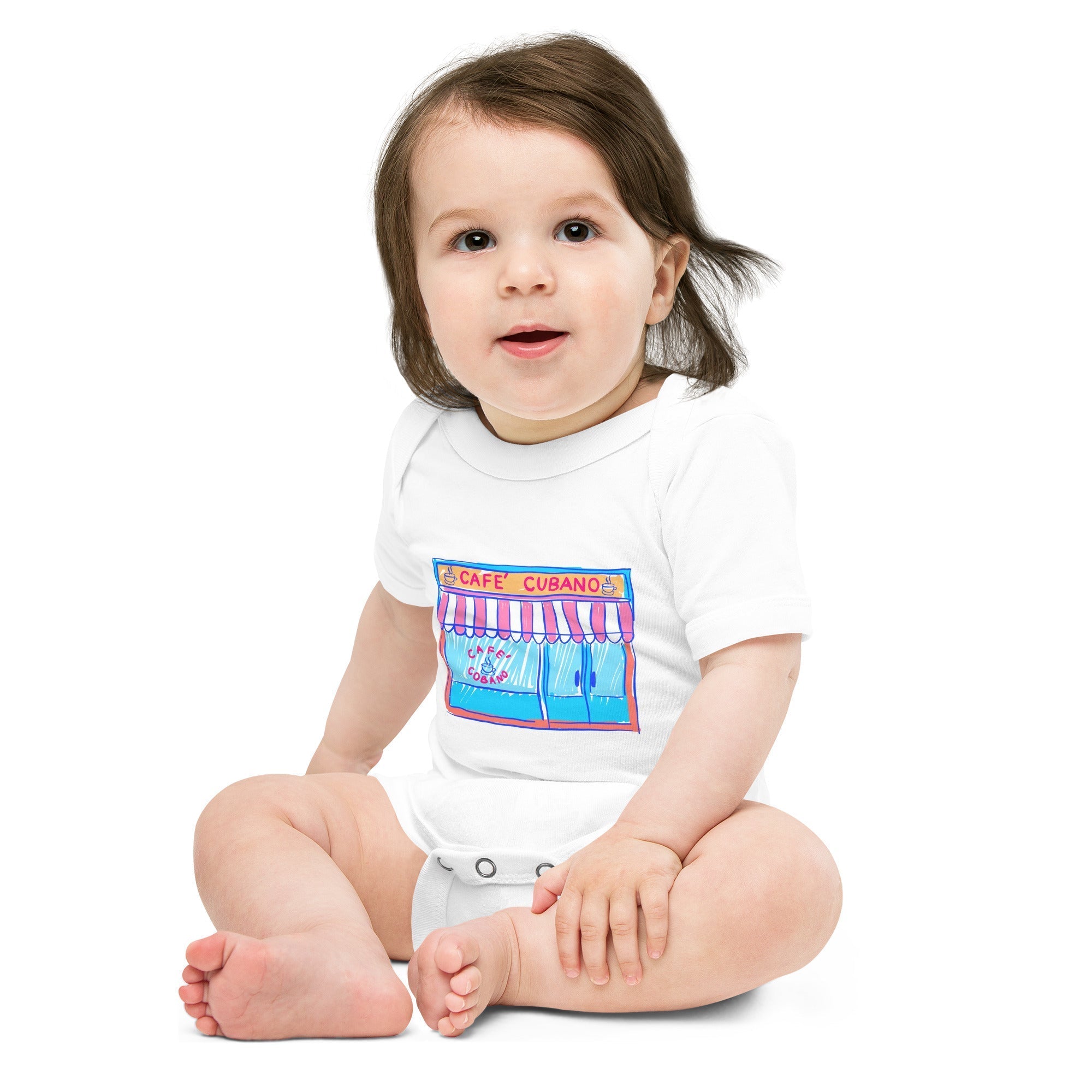 Florida Café Cubano Baby Short Sleeve One Piece