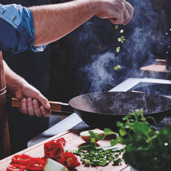 Forest 12" Carbon Steel Wok - Alva Cookware