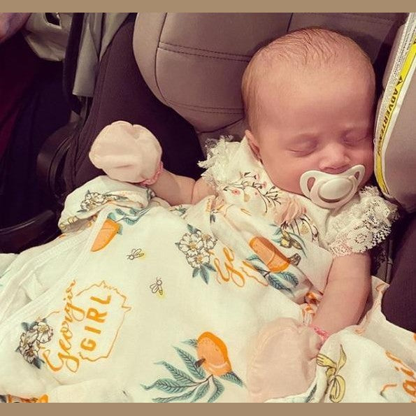 Georgia Girl Baby Muslin Swaddle Blanket