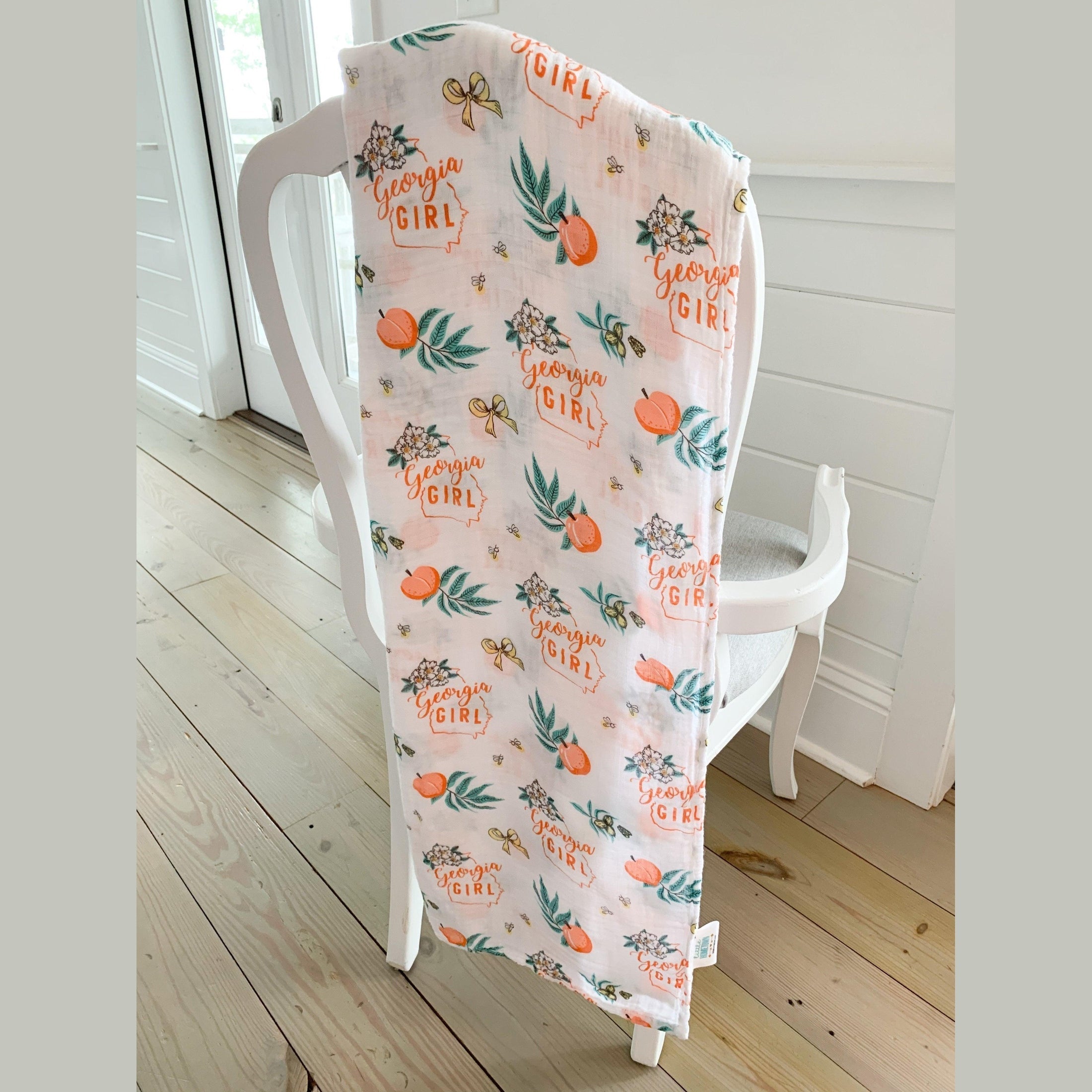 Georgia Girl Baby Muslin Swaddle Blanket