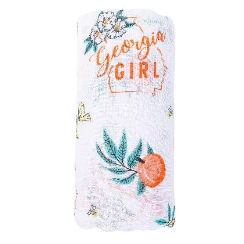 Georgia Girl Baby Muslin Swaddle Blanket