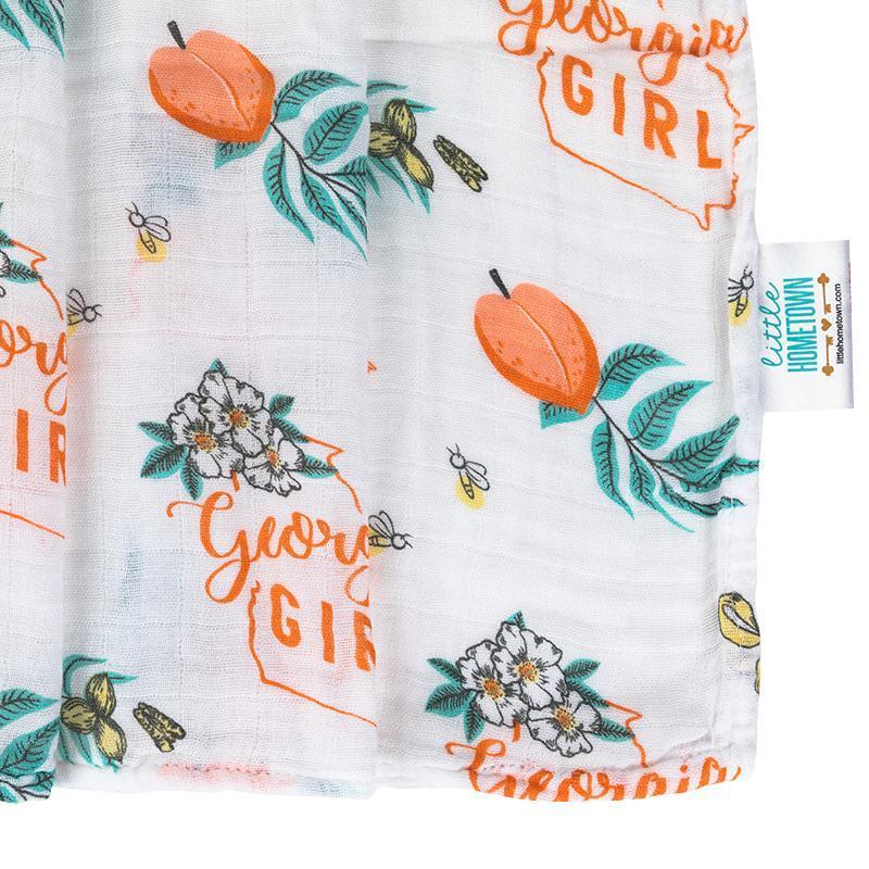 Georgia Girl Baby Muslin Swaddle Blanket