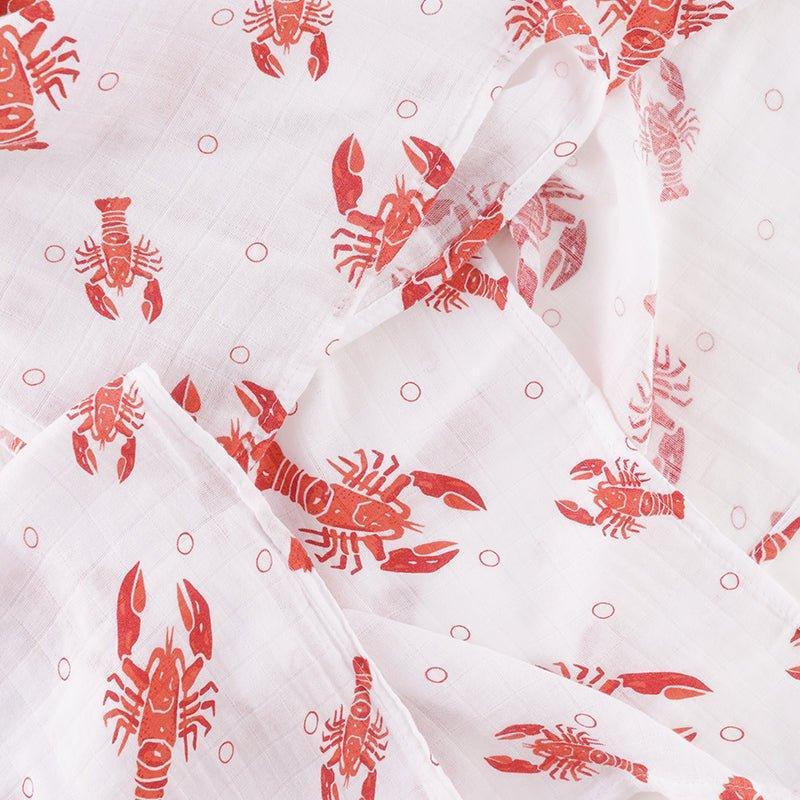 Heads and Tails Baby Muslin Swaddle Receiving Blanket