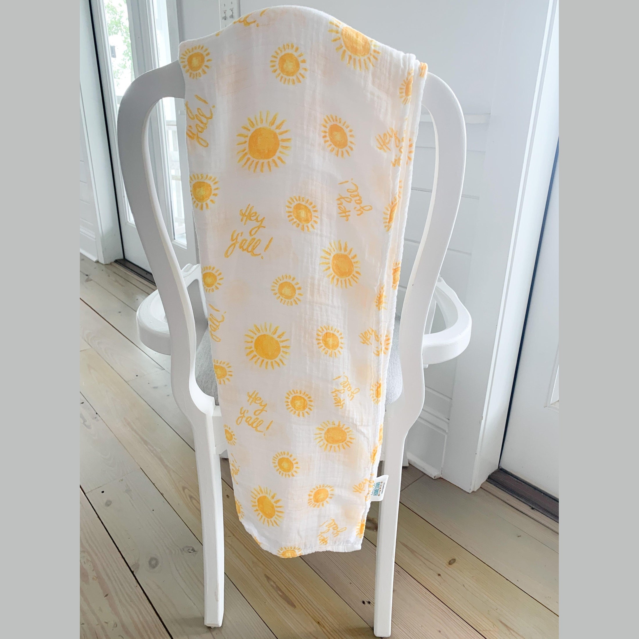 Hey Y'all! Swaddle Baby Muslin Swaddle Receiving Blanket