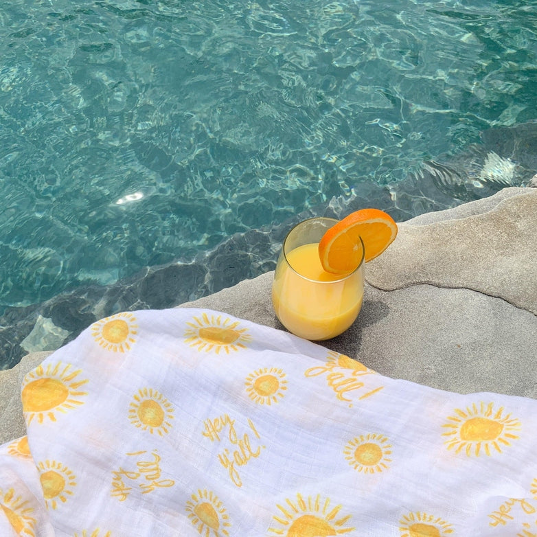 Hey Y'all! Swaddle Baby Muslin Swaddle Receiving Blanket