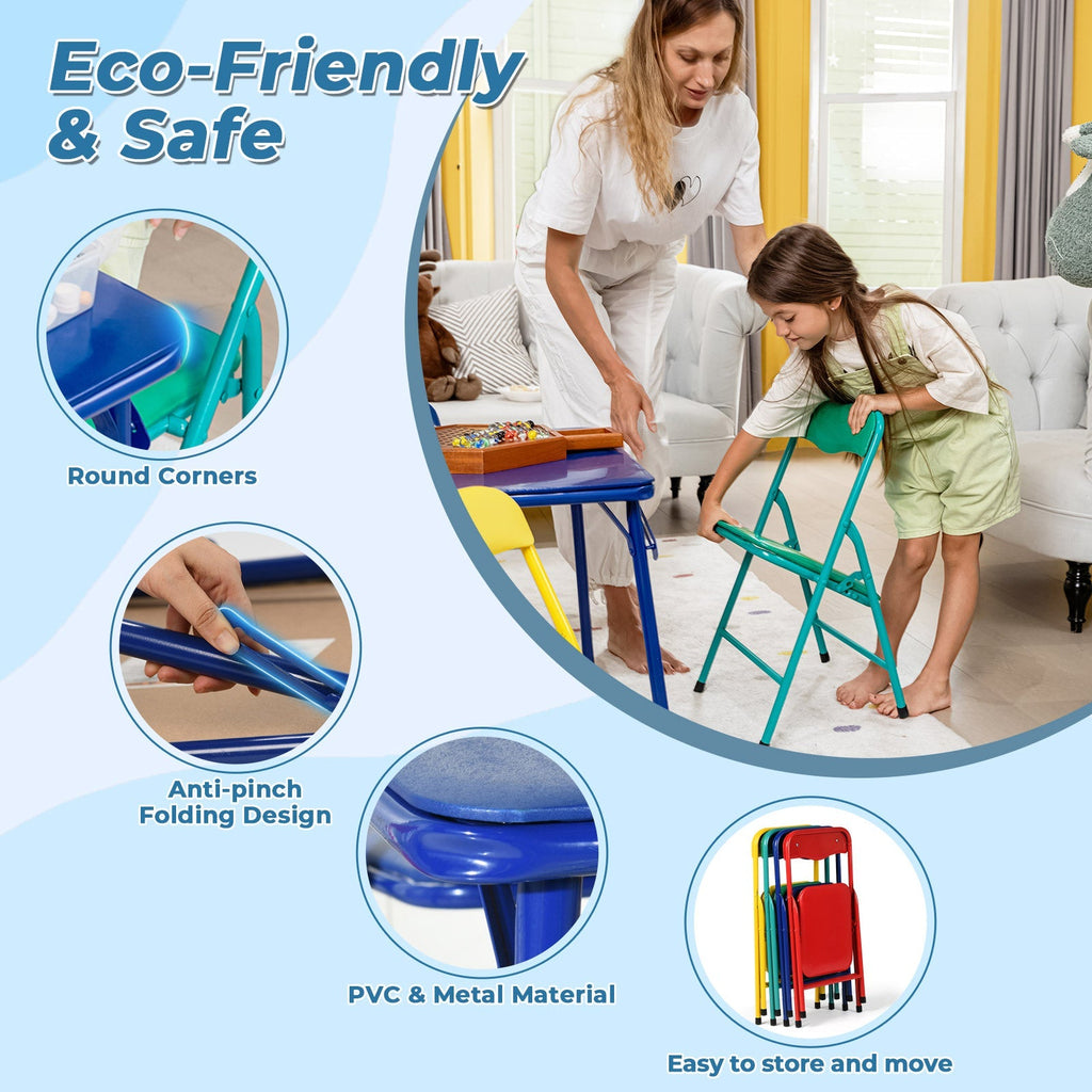 Children's Table and Chair Set – Safe, Durable, and Colorful Fun by 39F INC.