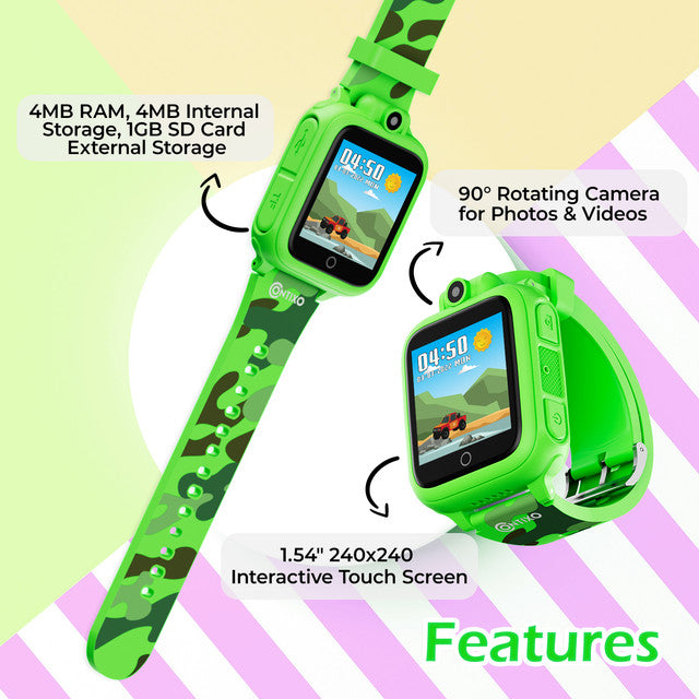 Contixo Smart Watch for Kids with Educational Games, HD Touch Screen, Camera, and MP3 Music Player by Contixo