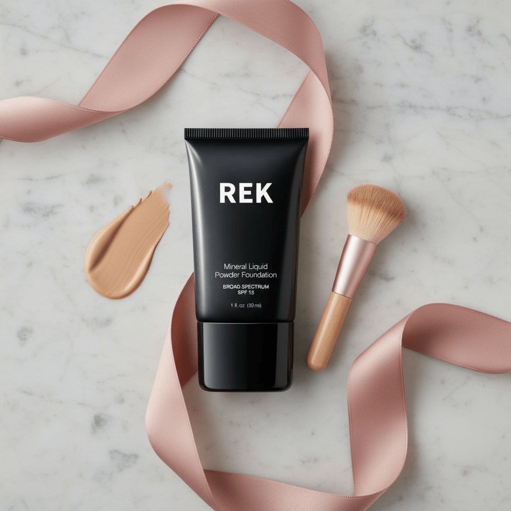 Mineral Liquid Powder Foundation With SPF 15 | REK Cosmetics — Multiple Shades
