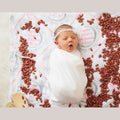 Louisiana Baby Girl Muslin Swaddle Receiving Blanket