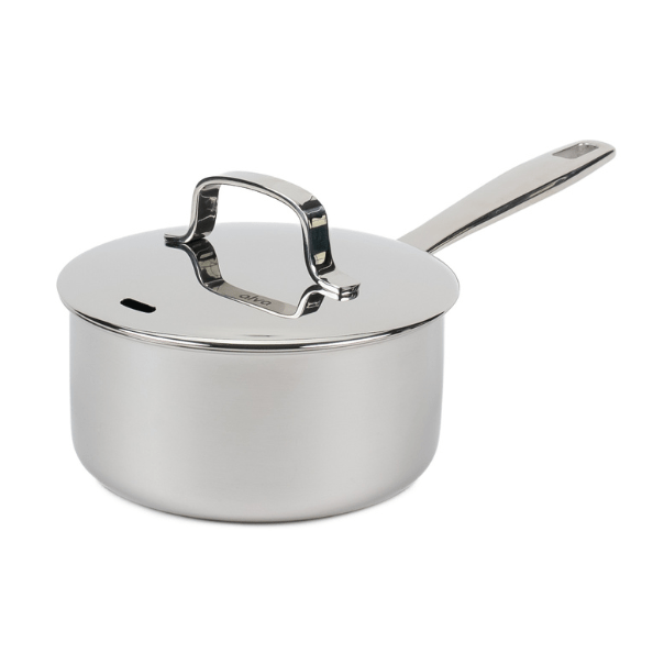 Maestro Stainless Steel Saucepan with Lid - 1.7 Qt. - Alva Cookware