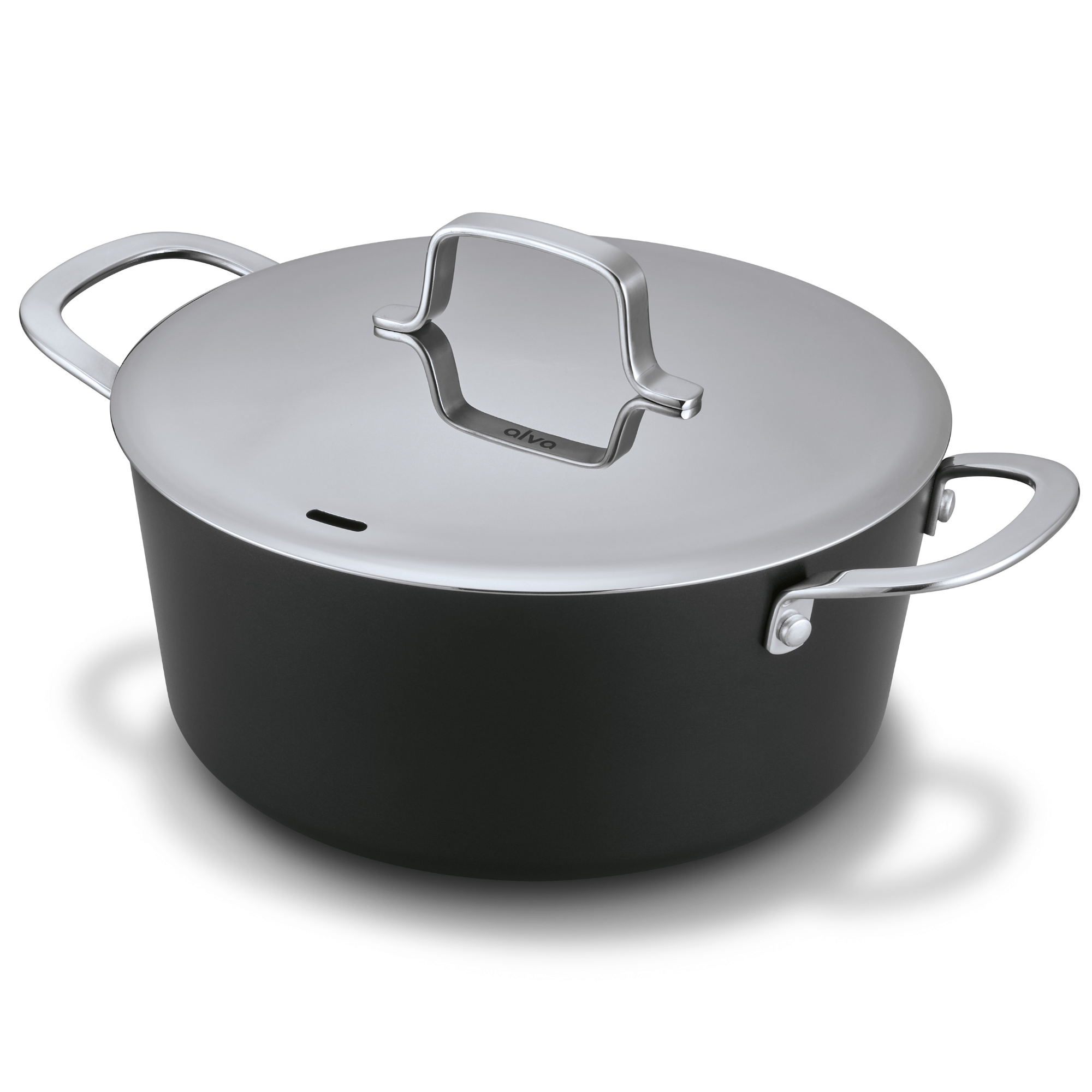 Maestro Stock Pot with Lid — 4.5 - QT. Nonstick - Alva Cookware