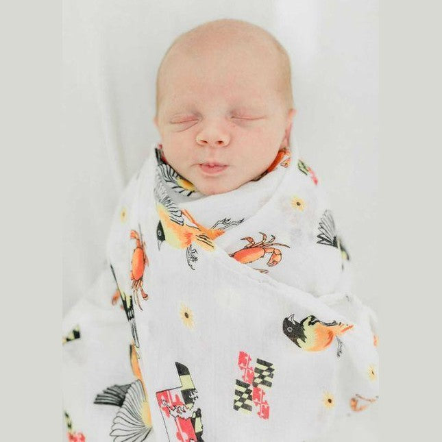 Maryland Baby Muslin Swaddle Receiving Blanket