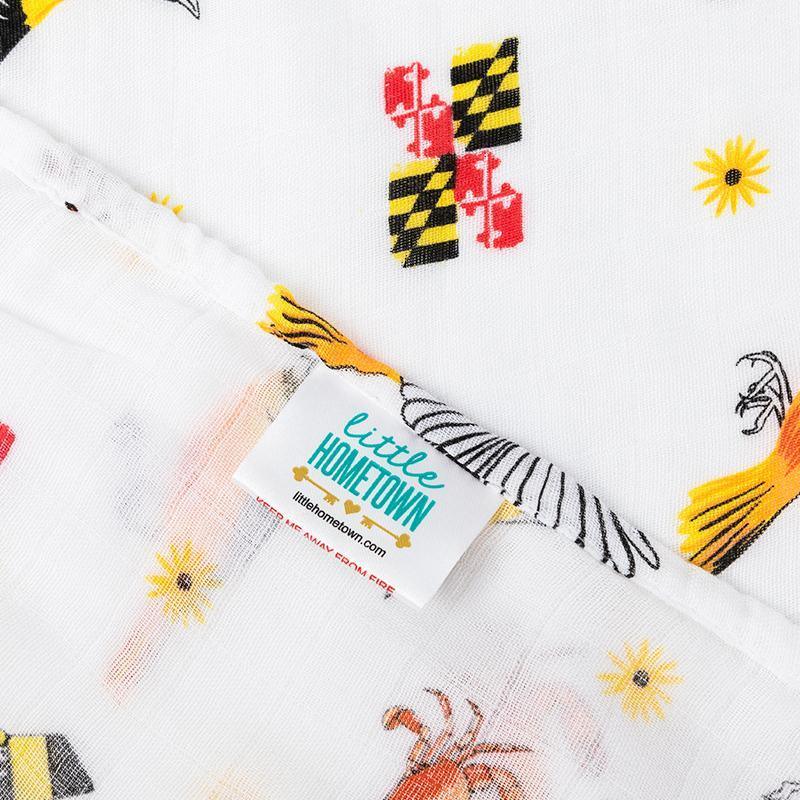Maryland Baby Muslin Swaddle Receiving Blanket