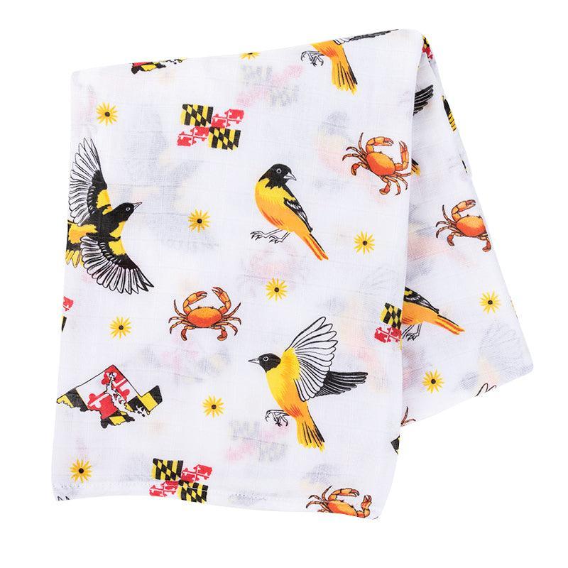 Maryland Baby Muslin Swaddle Receiving Blanket