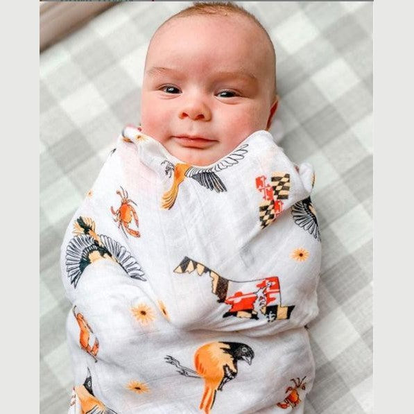 Maryland Baby Muslin Swaddle Receiving Blanket