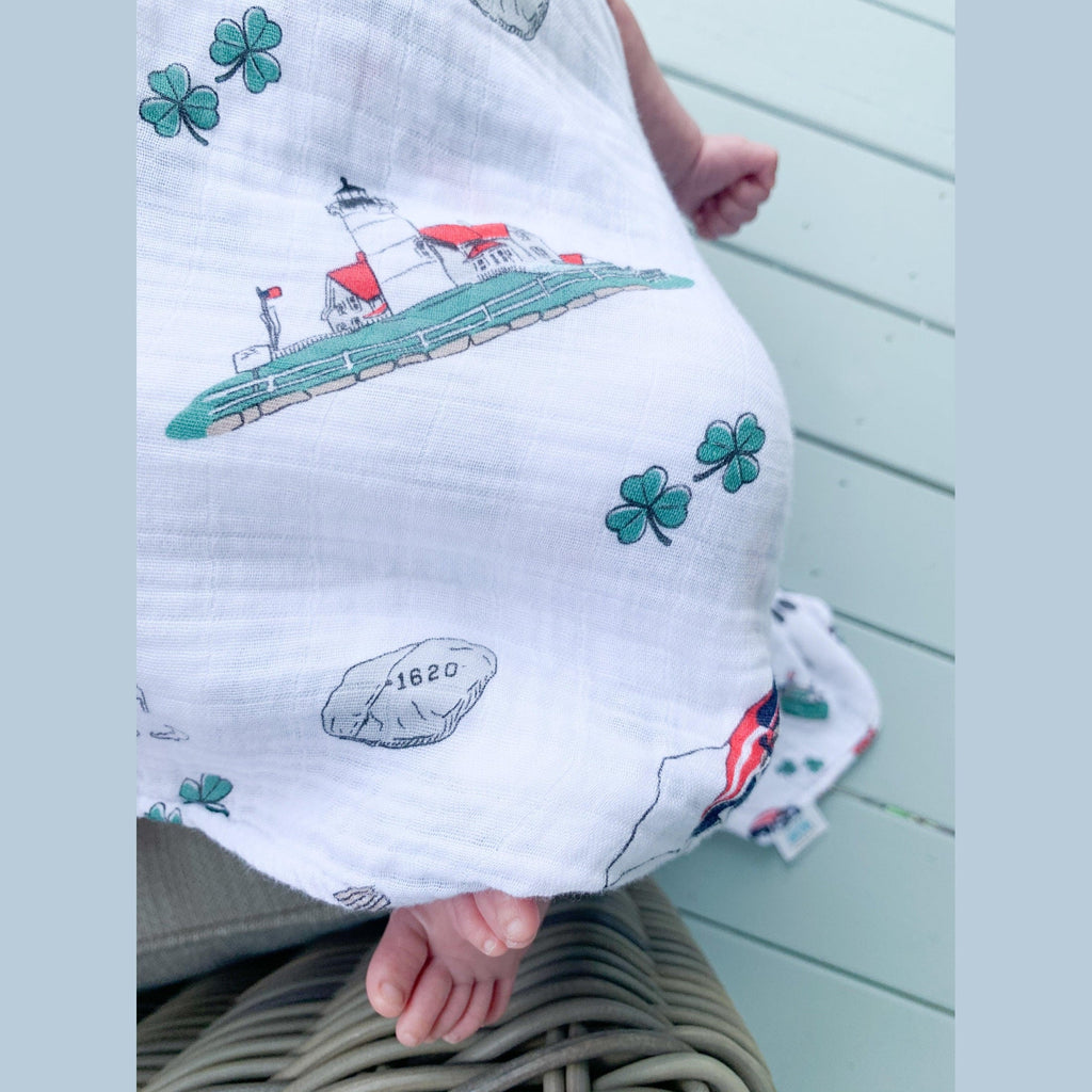 Massachusetts Baby Muslin Swaddle Receiving Blanket