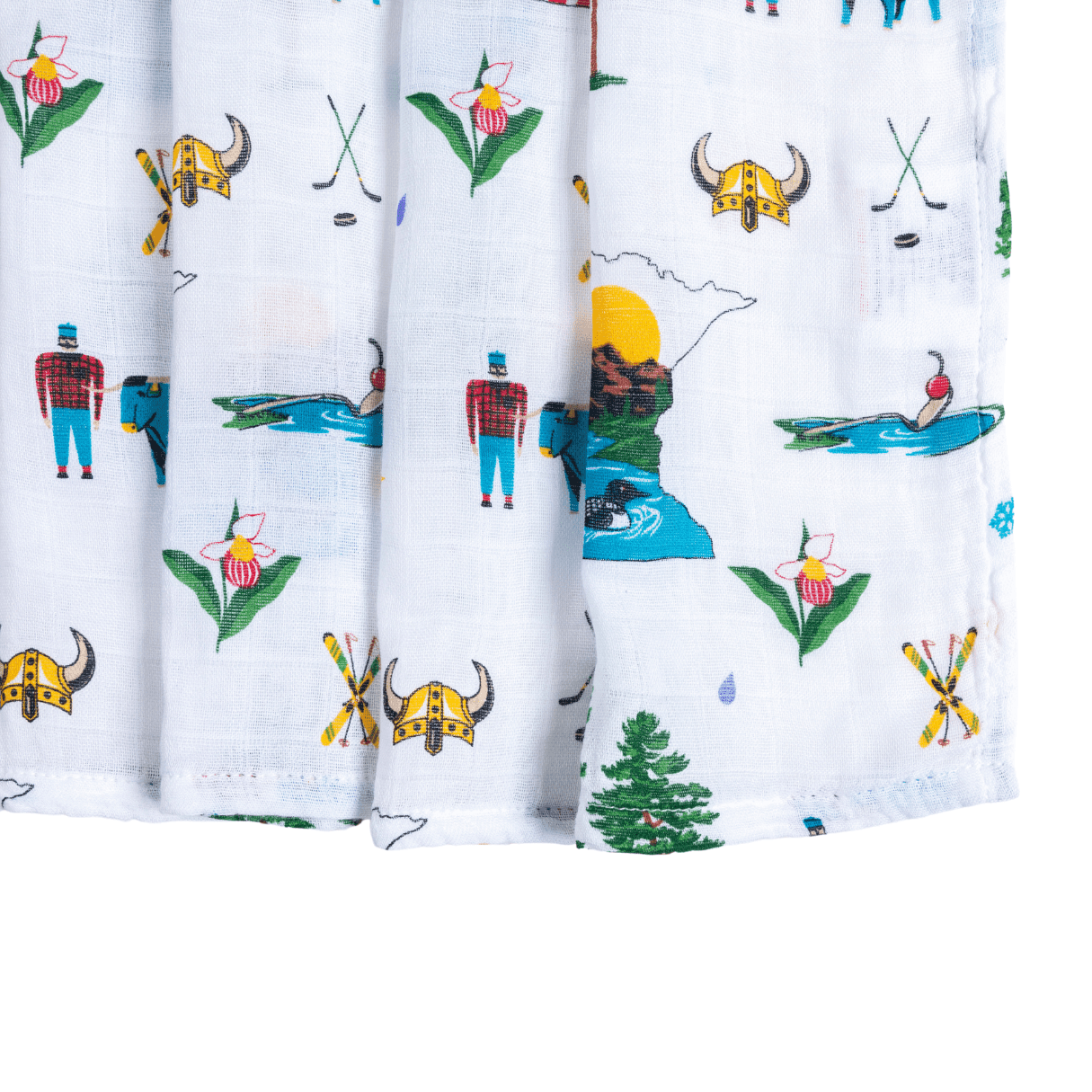 Minnesota Baby Muslin Swaddle Receiving Blanket