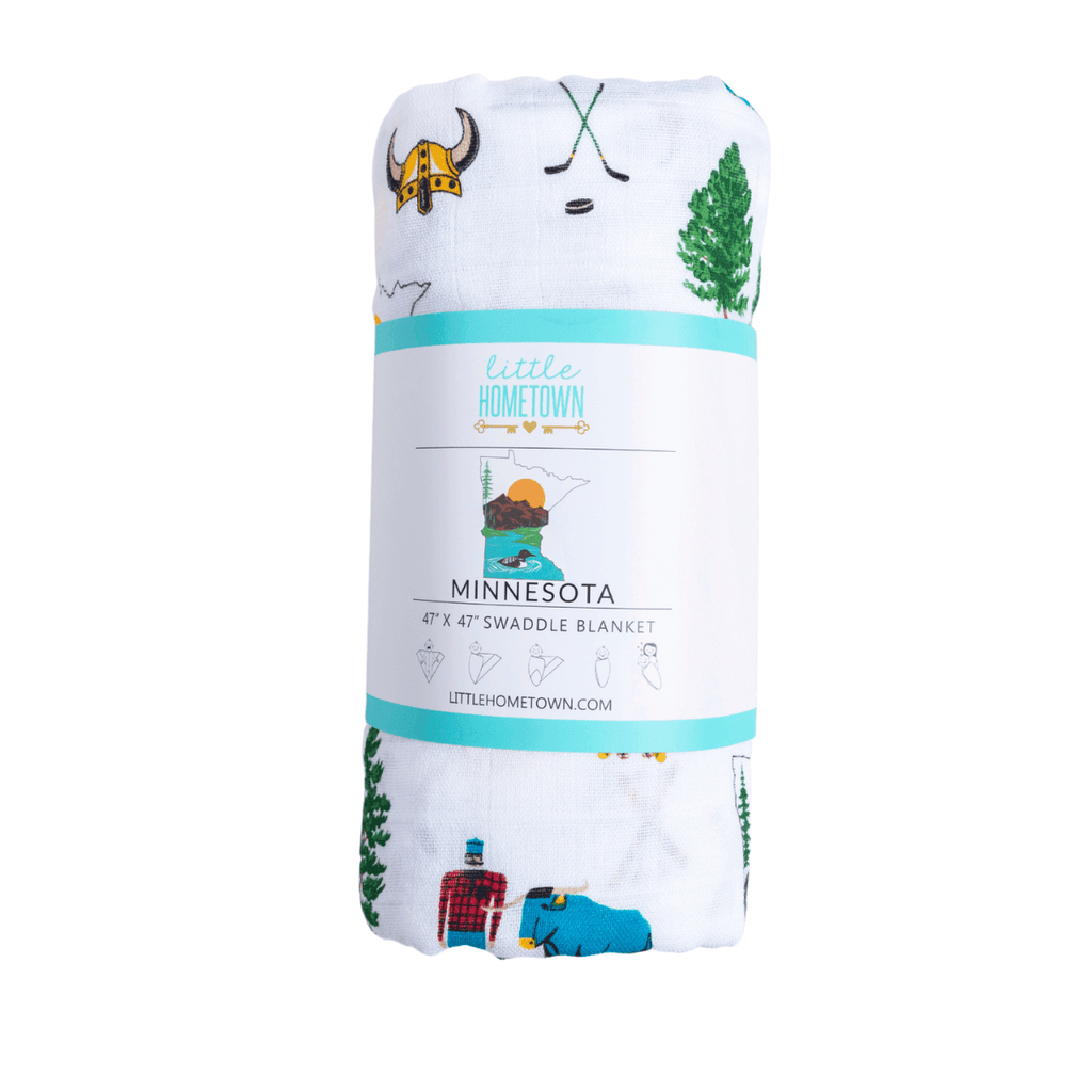 Minnesota Baby Muslin Swaddle Receiving Blanket