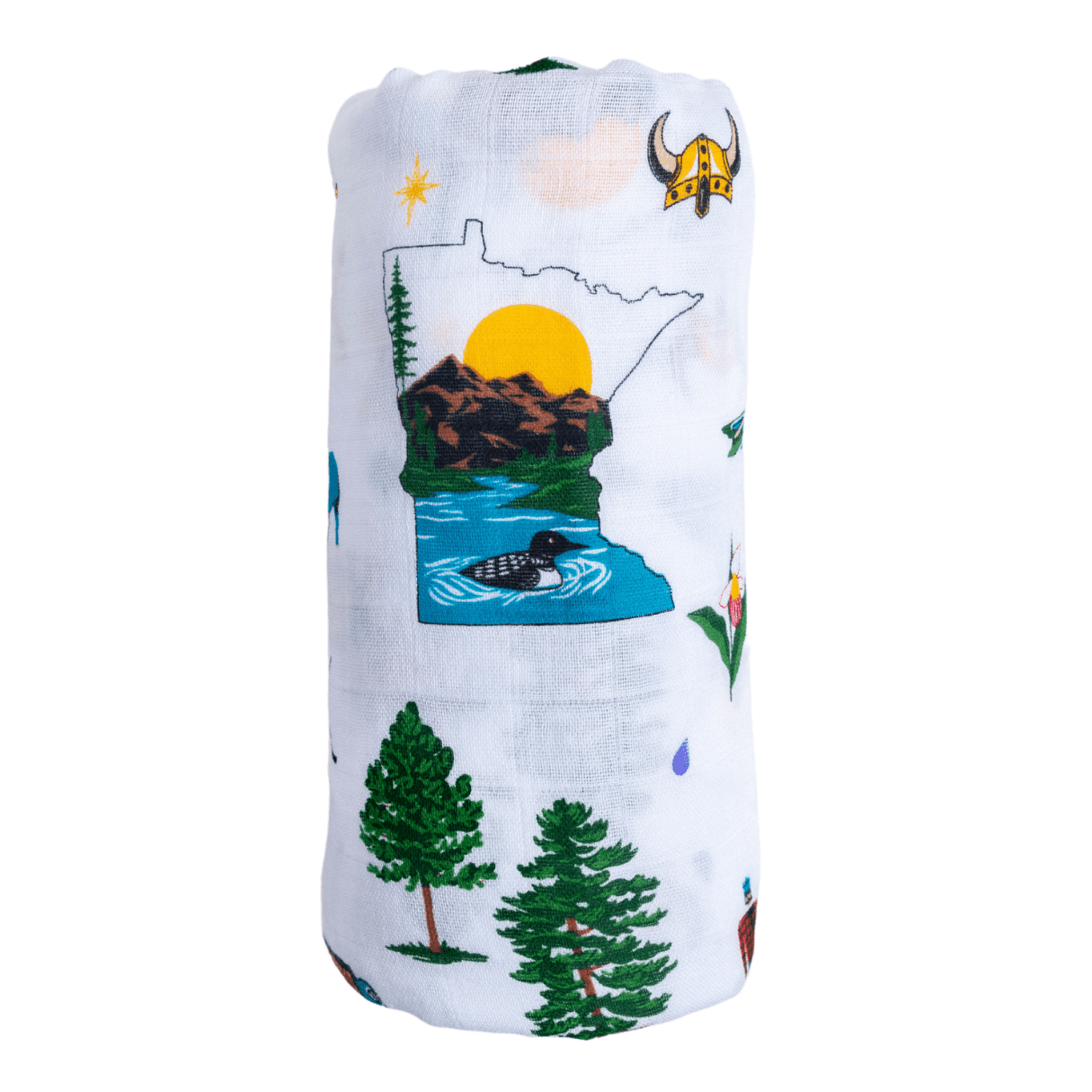 Minnesota Baby Muslin Swaddle Receiving Blanket