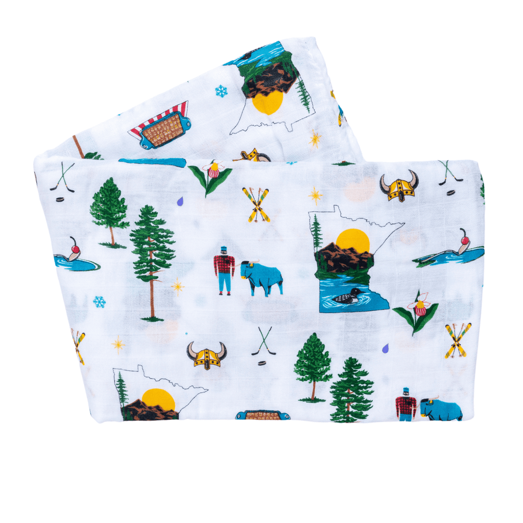 Minnesota Baby Muslin Swaddle Receiving Blanket