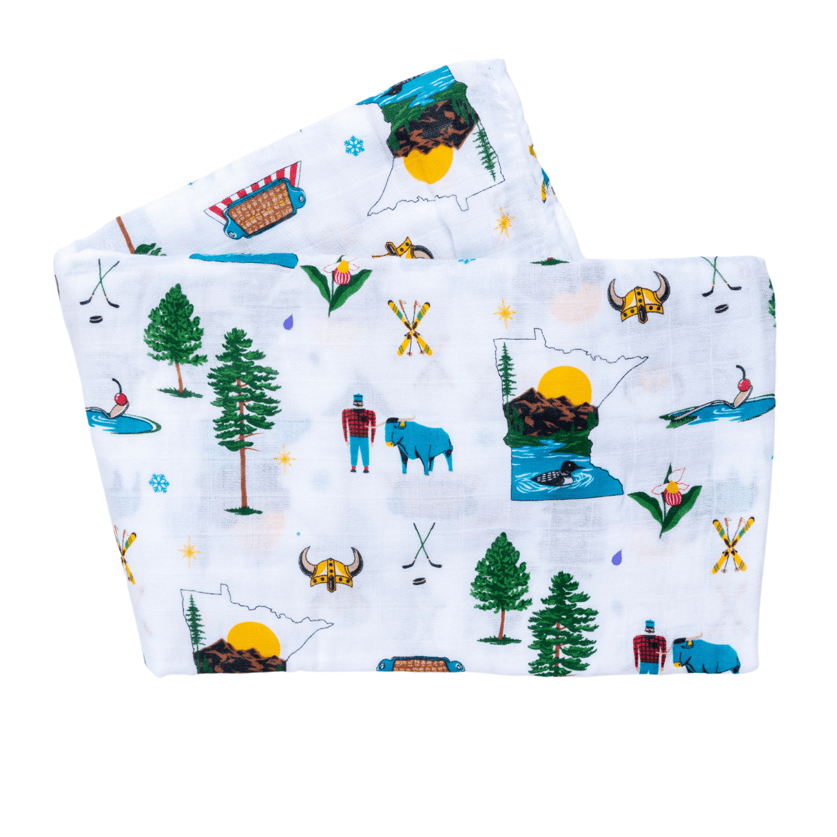 Minnesota Baby Muslin Swaddle Receiving Blanket