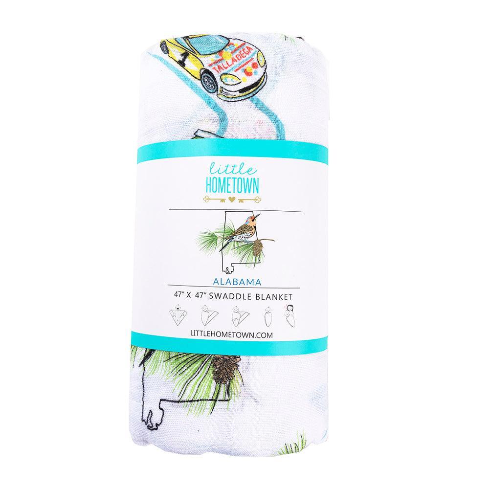 Muslin Swaddle Baby Blanket: Alabama