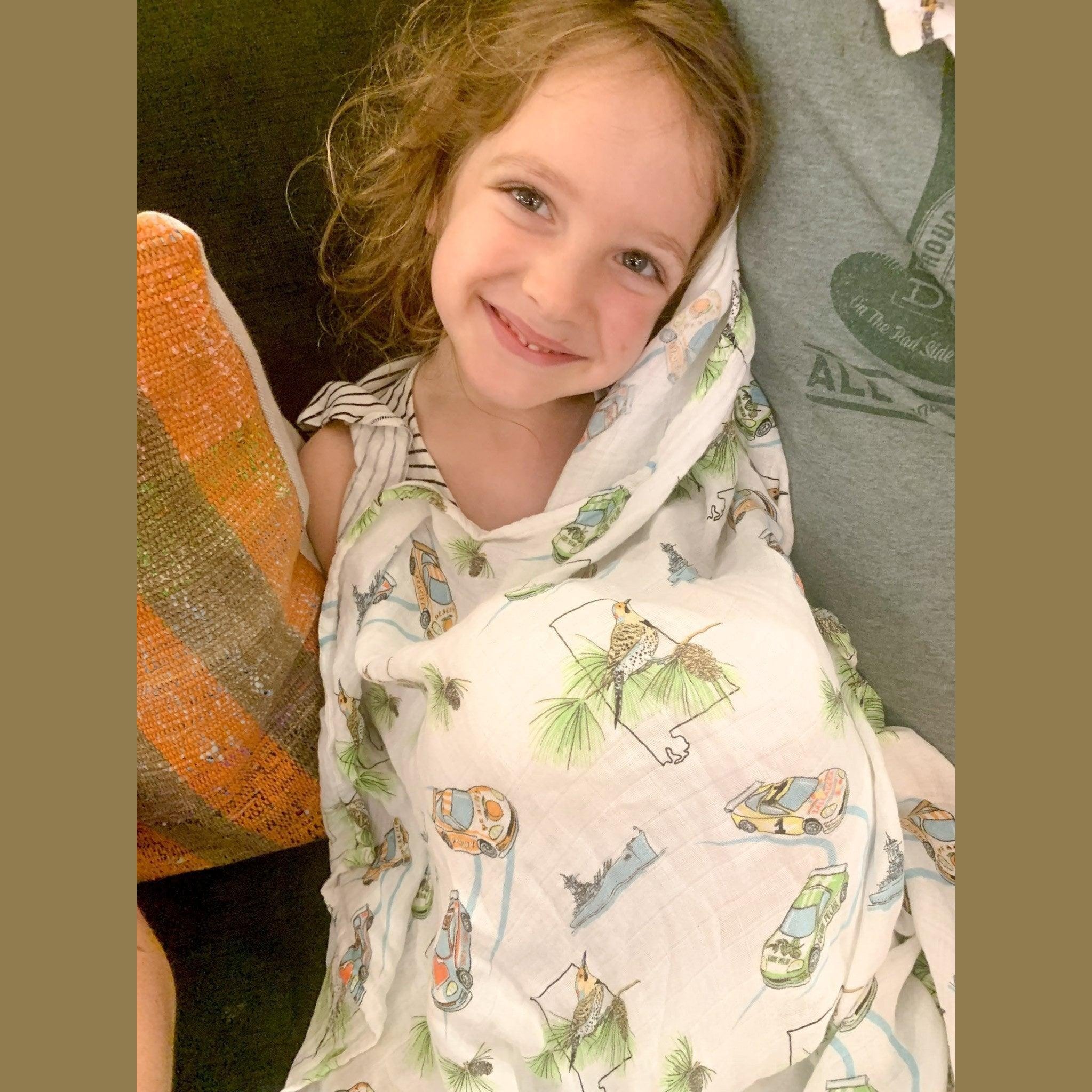 Muslin Swaddle Baby Blanket: Alabama